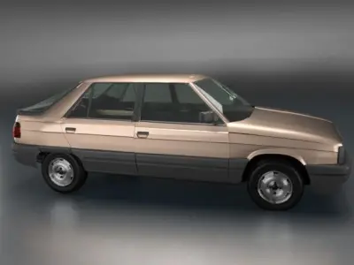 RENAULT 11 OLD CAR  3D model