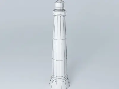 The Cape Wickham Lighthouse Free 3D model
