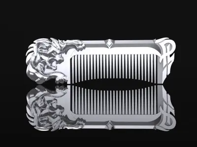 Hairbrush Lion 3D print model