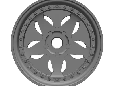 Yabaking Spoke 164 RIMS FOR HOTWHEELS 3D print model 3D print model