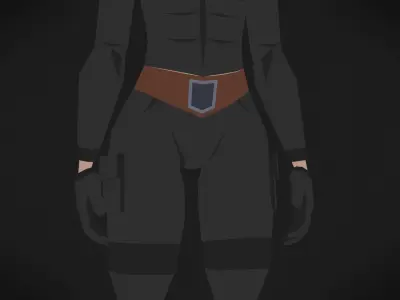 Colorly - Robber Guy - Game Ready - Rigged - Customizable Low-poly 3D model
