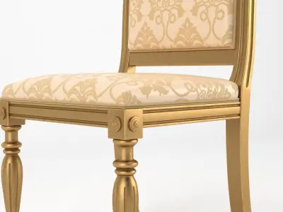 Classic Luxury Dining Chair 3D model
