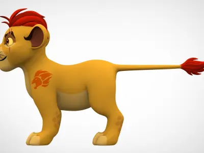 Kion Cub Low-poly 3D model