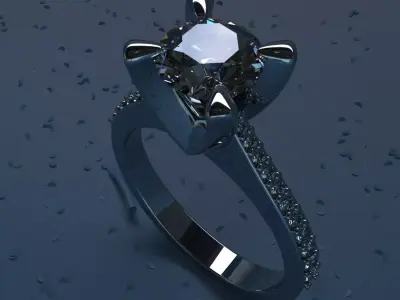 ring for girl  3D print model