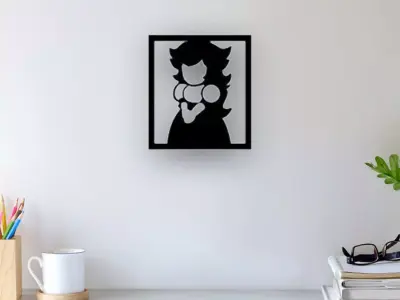Mario Princess Wall Art 3D print model