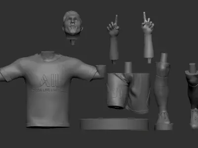 Messi 3D Printable 4 3D print model