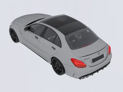 Mercedes C63 AMG 3D model