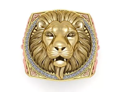 The Lion Ring - 250315 3D print model