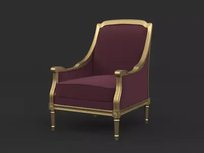 Classic Armchair 3D model