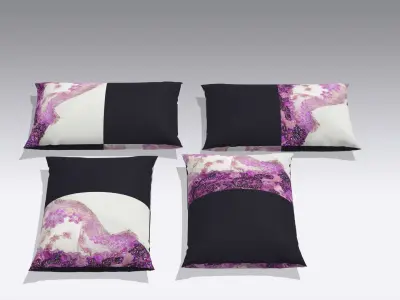 Cushions Low-poly 3D model