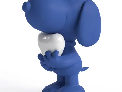 Leblon Delienne Snoopy heart 3D model