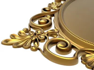 carved frame 3D model