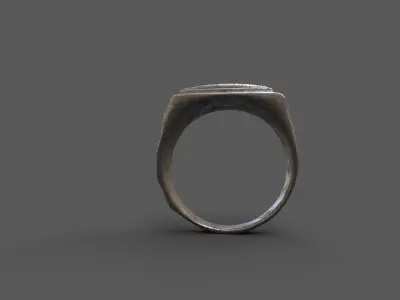 High-Quality 3D Ring Model Low-poly 3D model 22