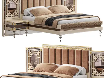  Ayesfa Luxury Bed By Evgor 3D model
