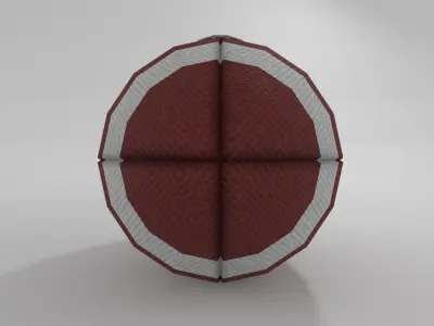 Football American Low-poly 3D model