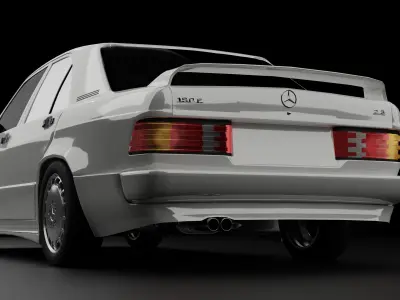 Mercedes 190e 3D model