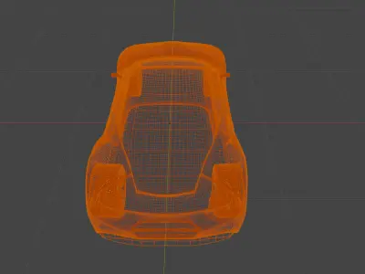 Realistic Ferrari On Road Animation Low-poly 3D model