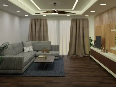 Living Room 3D model get