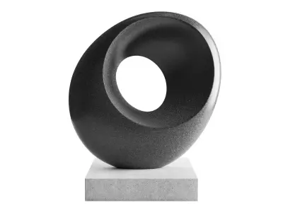 Abstract stone sculpture 3D model