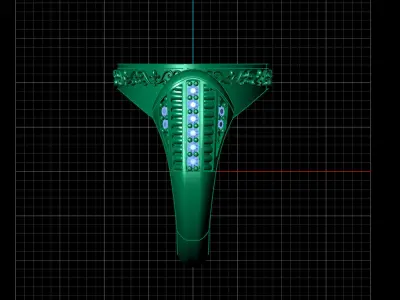 Print Ready STL 3DM  Gents Rings Diamond Men Ring  3D print model 64