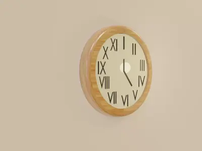 Modern Clock Free 3D model
