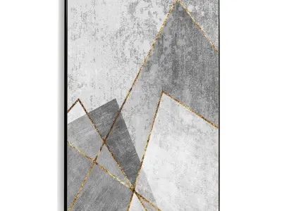 Plaster Two Photo Frame 388 Low-poly 3D model