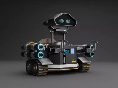 scifi robot 3D model
