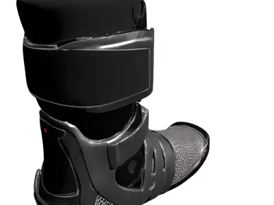 HighTech Performance Sport Boot Model Low-poly 3D model