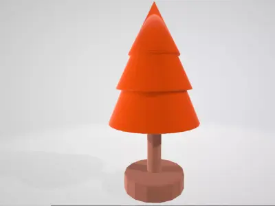 Christmas Tree Figurine Low poly Low-poly 3D model purchase