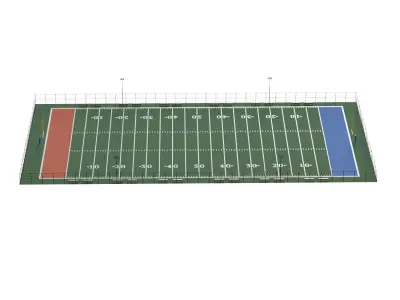 American Football Field 3D model purchase