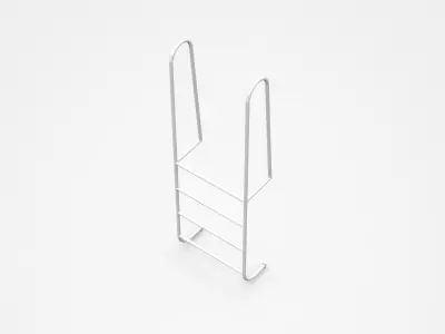 Small Hook Up Ladder 3D model