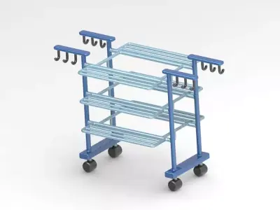 Stylish Dryer Cloth Stand 3D print model