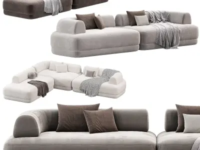 BUMPER Sectional sofa 3D model purchase