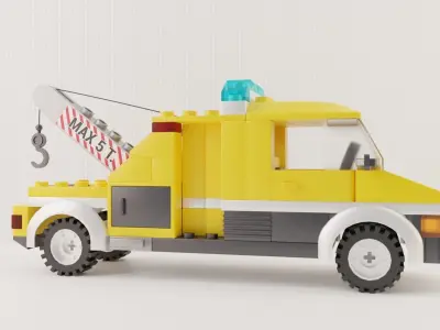 Evacuator Tow Truck LEGO 3D model