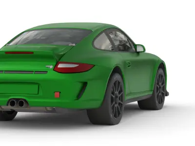 Porsche 911 3D Model High-Quality Detailed Design Low-poly 3D model