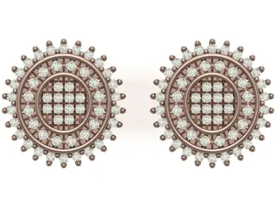 Earring 3D print model 16