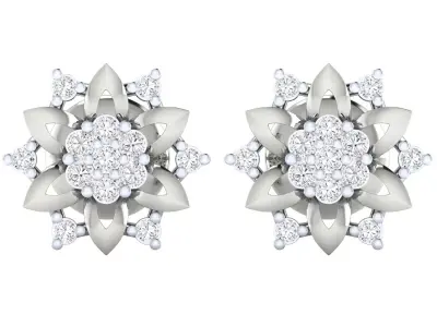 Women earrings 3D print model