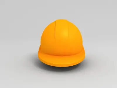 Engineer Helmet Low-poly 3D model