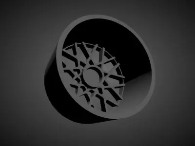 Rotiform BLQ scalable and Printable rim 3D print model
