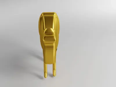 GOLD CAMEL Low-poly 3D model
