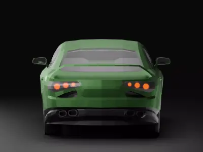 Sports Car LowPoly Low-poly 3D model
