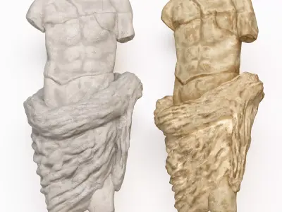 Greek Torso Decor Set 26  3D model