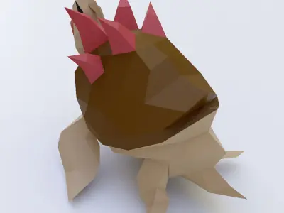 Fantasy turtle 3d model  Low-poly 3D model
