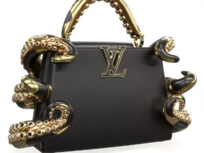 Louis Vuitton x Murakami Artycapucines Capucines Tentacle Bag Low-poly 3D model