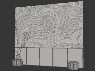  decorative wall 01 3D model
