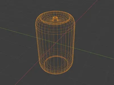 Sci-fi gas barrel Free low-poly 3D model