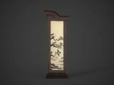 Chinese Banners 3D model