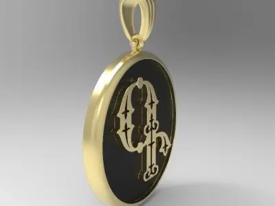 Decorative Letter G 3D print model