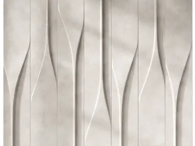 Decorative wall panelling Modern minimal style 3D model