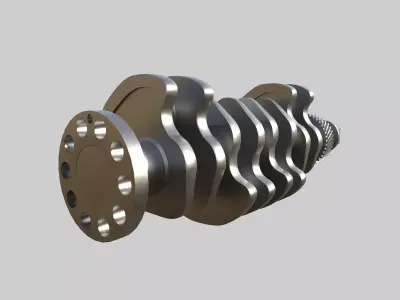 Crank shaft Low-poly 3D model by prem-21ff44
